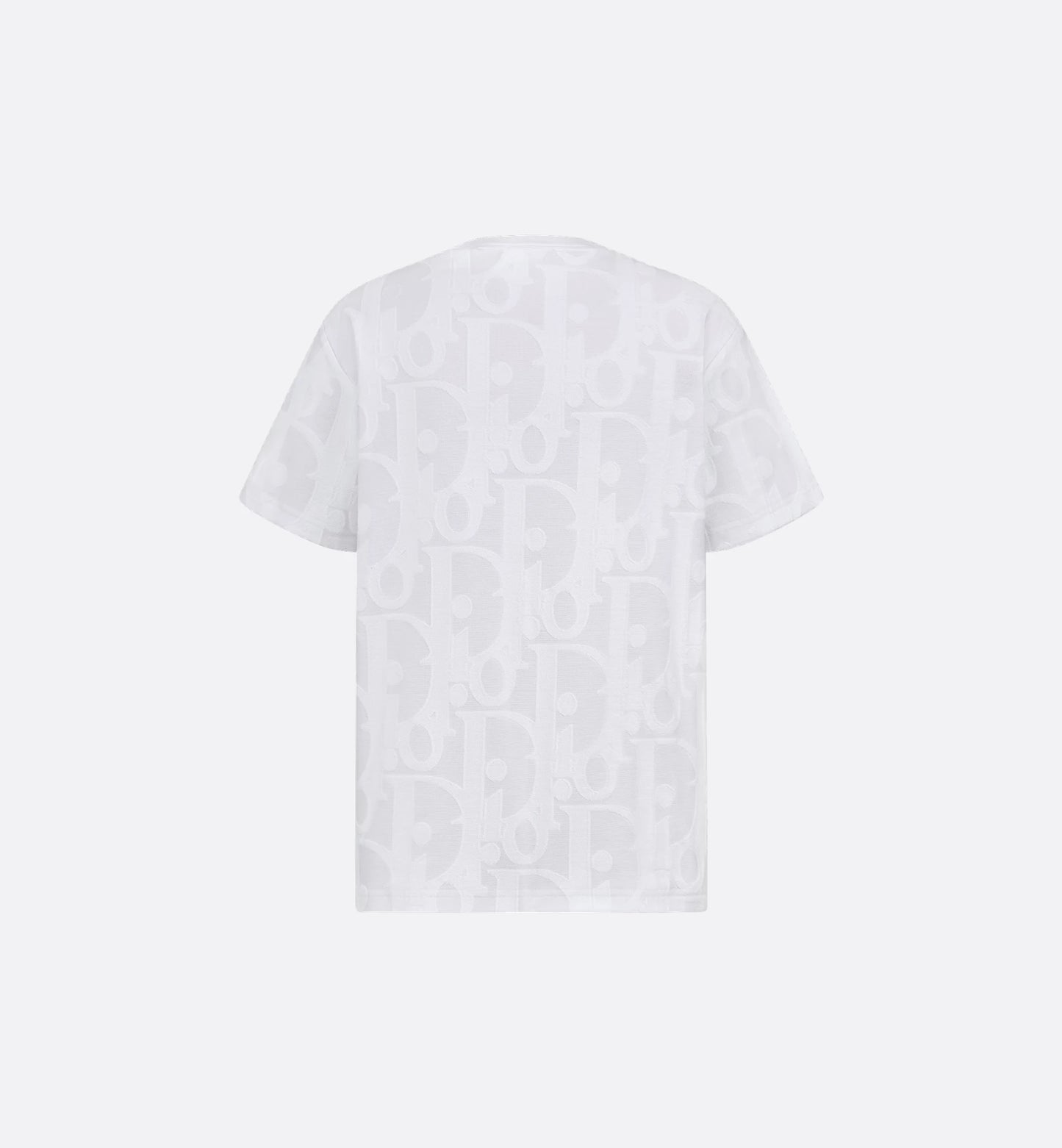 Allover Oblique fil coupé White T-shirt