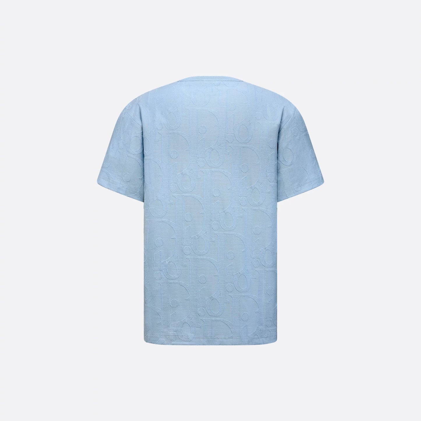 Allover Oblique fil coupé Blue T-shirt