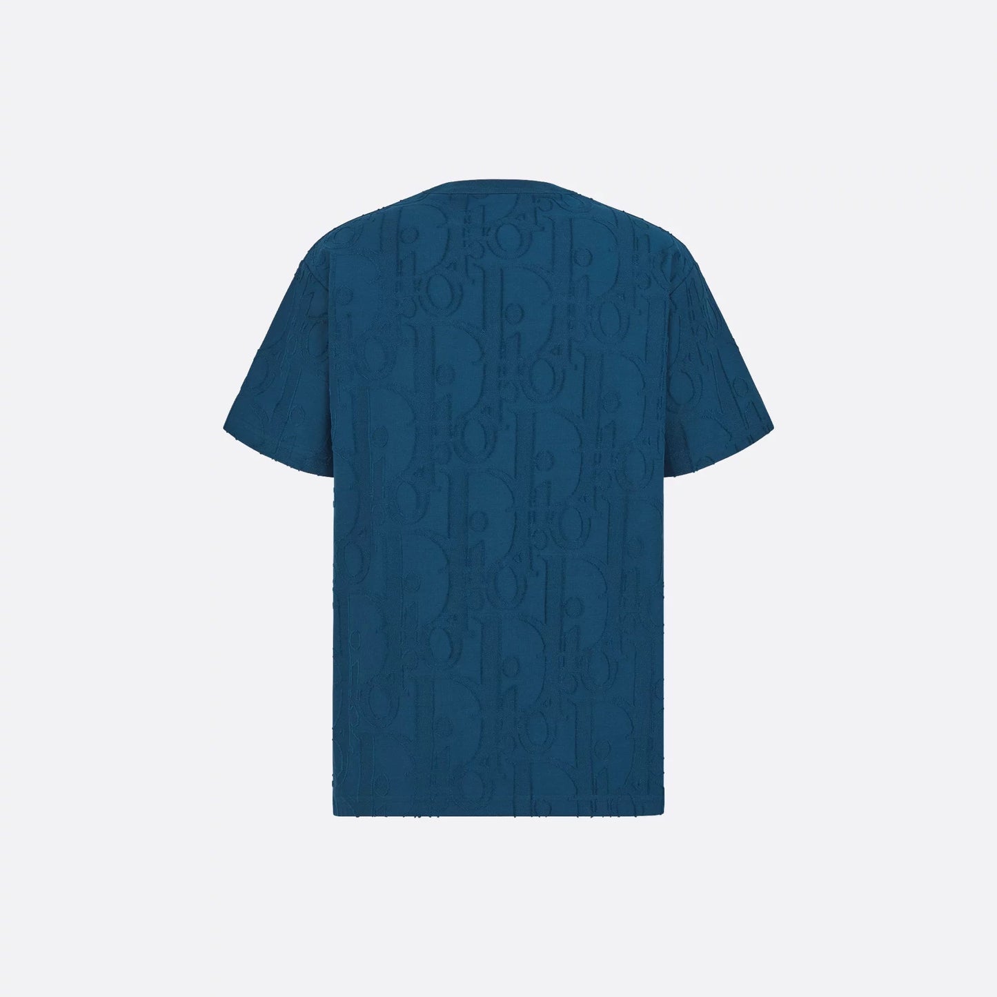 Allover Oblique fil coupé Deep Blue T-shirt