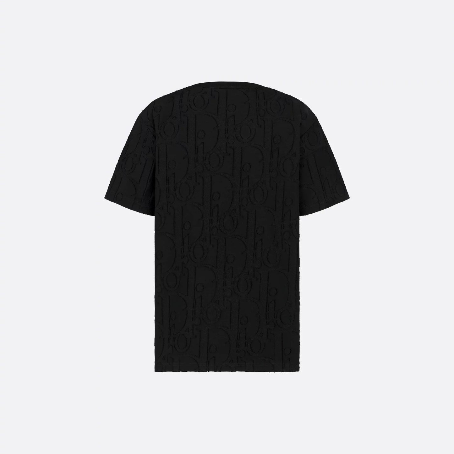 Allover Oblique fil coupé Black T-shirt