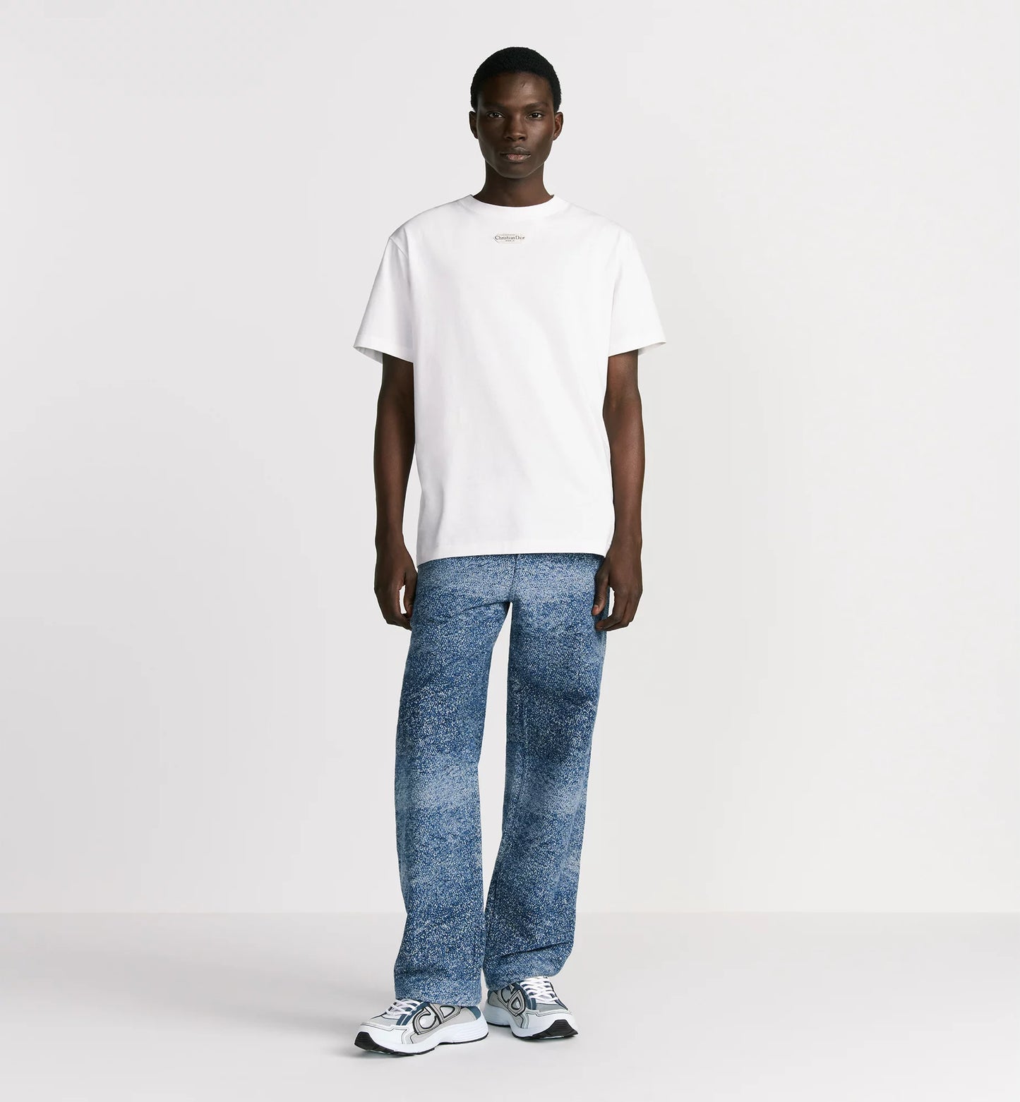 Relaxed Fit White T-shirt with Tag