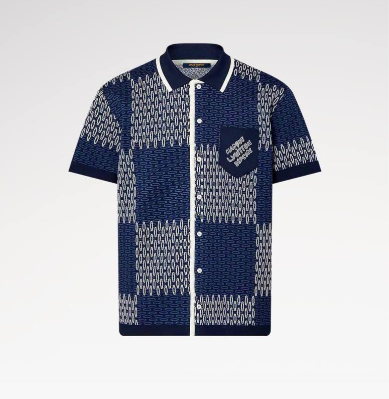 Σετ από βαμβακερό ζέρσεϊ με σχέδιο Damier Jacquard