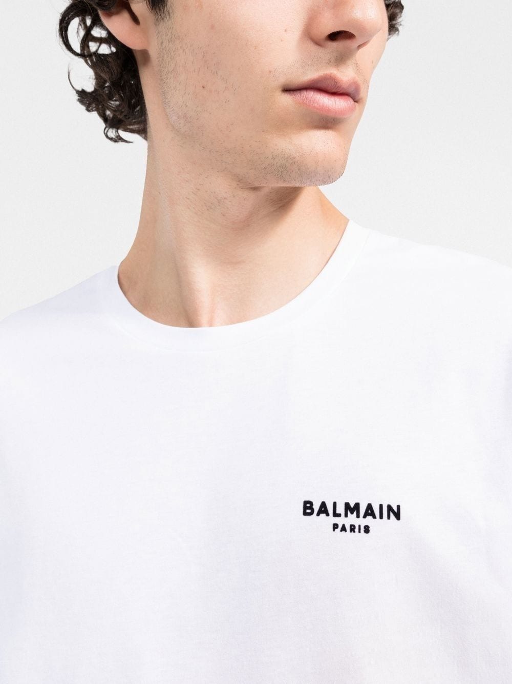 BLM Chest-Logo Crewneck White T-shirt - Styledistrict