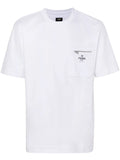 White Cotton T-shirt with Pocket