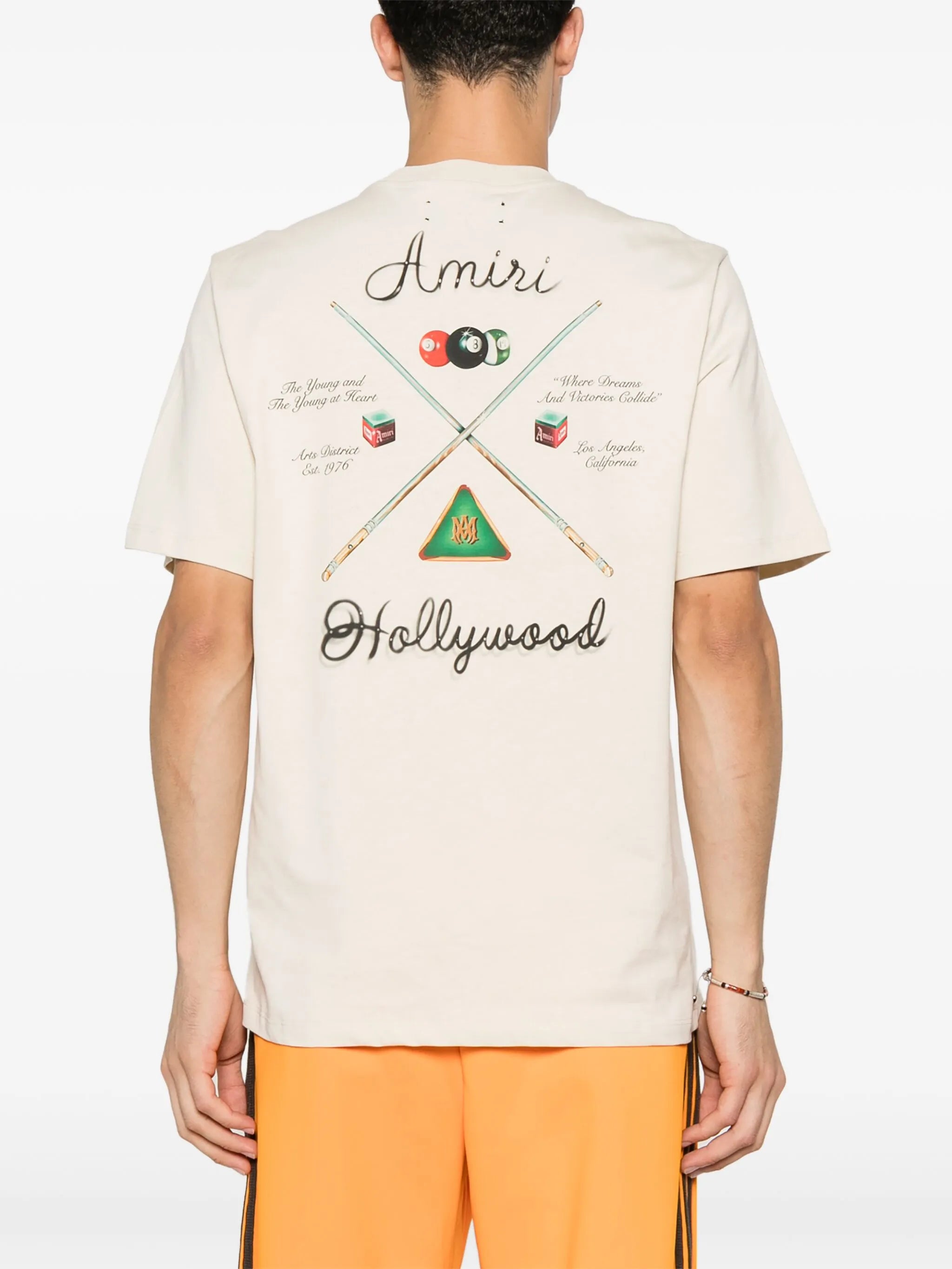 Pool Cue White T-shirt