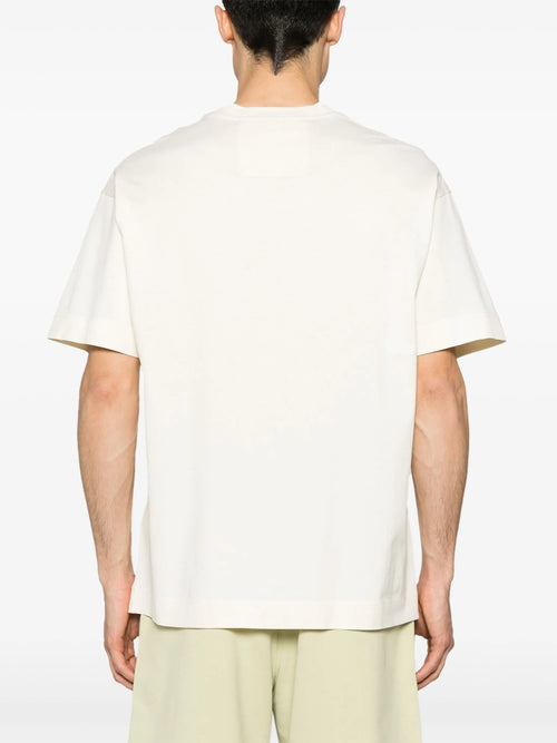 Λευκό T-Shirt με κέντημα λογότυπου 4G
