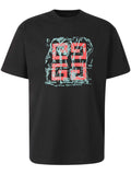Μαύρο T-shirt με κέντημα 4G λογότυπο