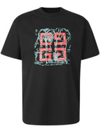 Μαύρο T-shirt με κέντημα 4G λογότυπο
