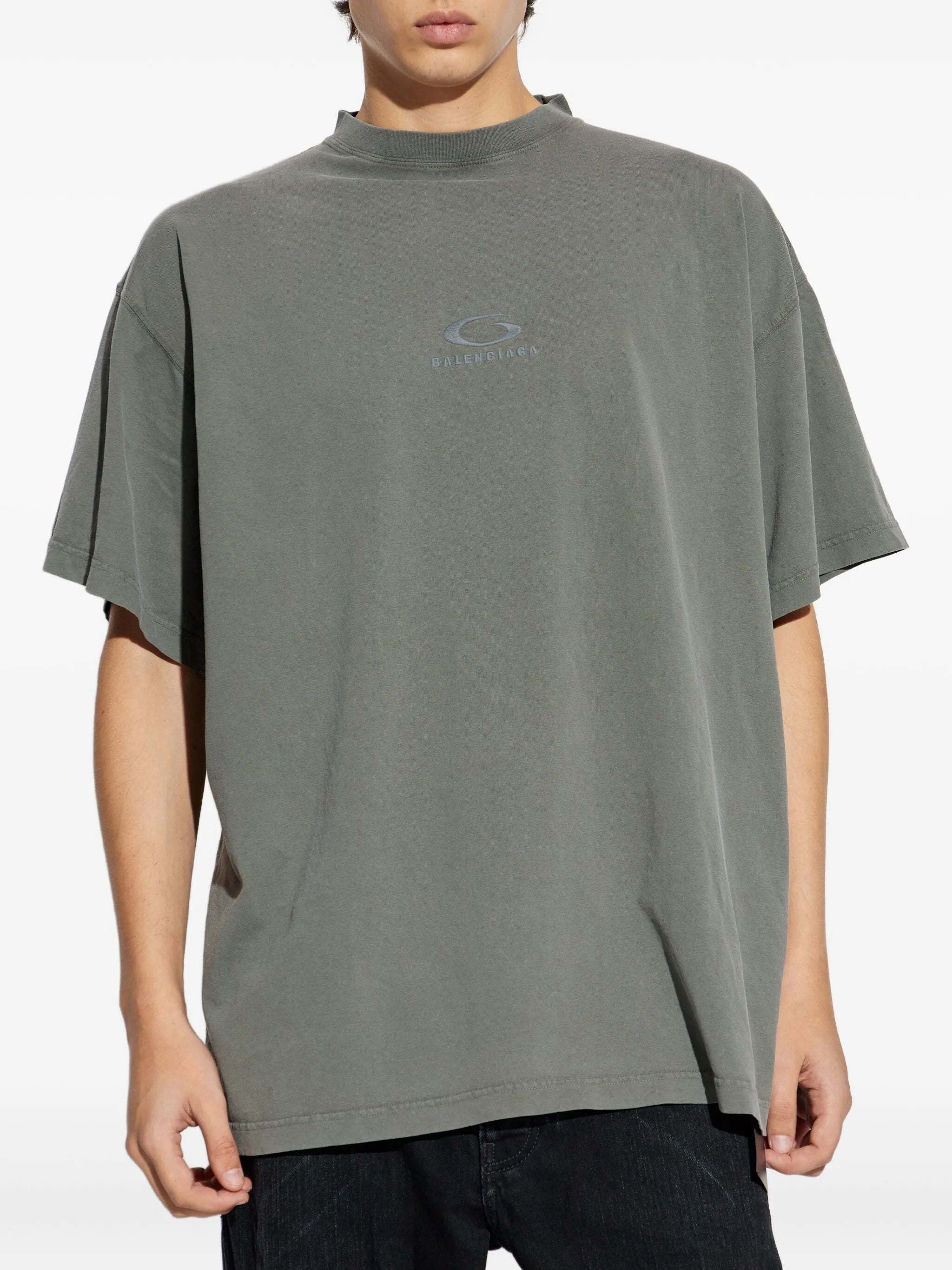 LOOP SPORTS ICON ΓΚΡΙ ΞΕΒΑΜΜΕΝΟ OVERSIZE T-SHIRT