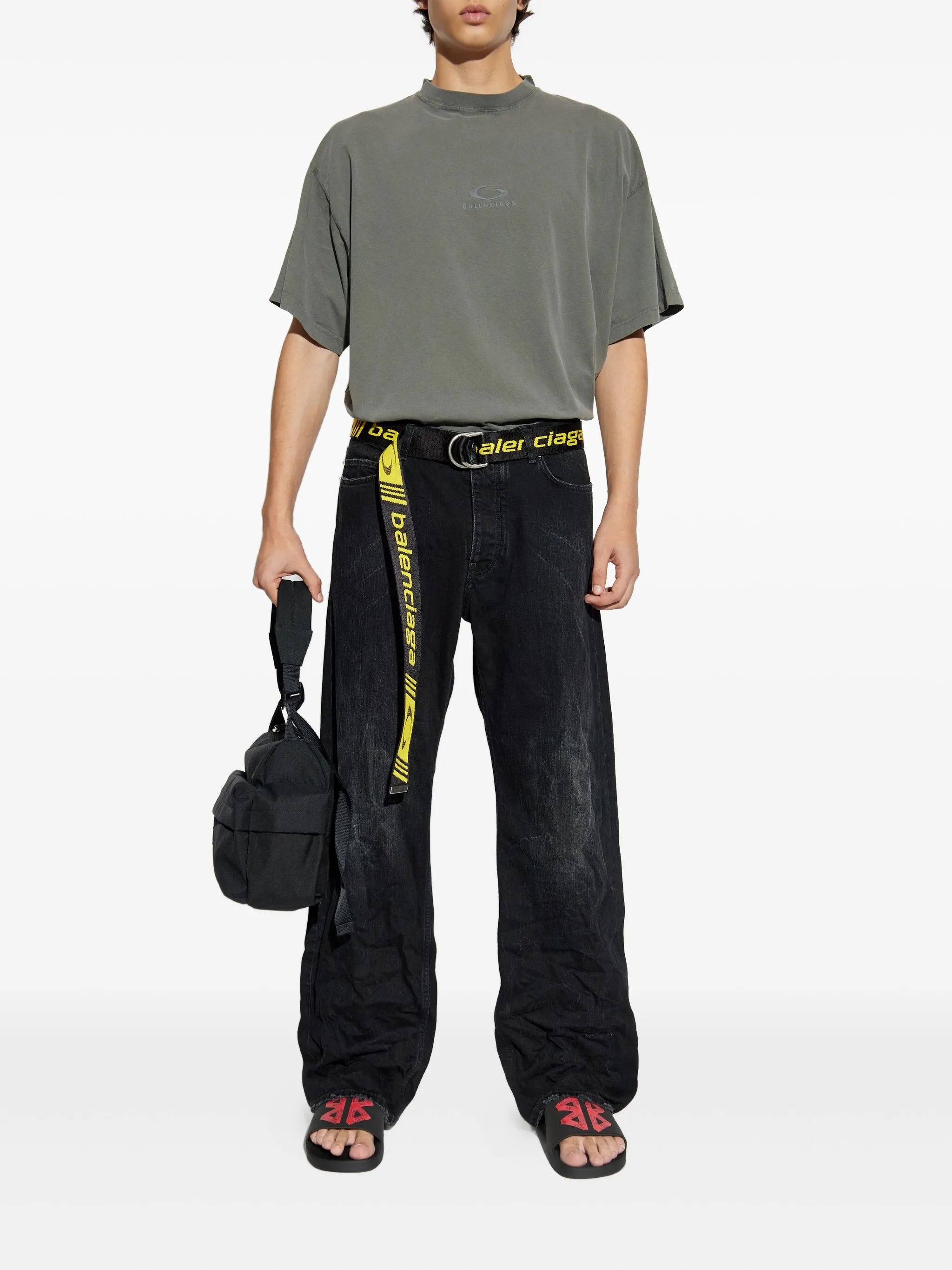 LOOP SPORTS ICON ΓΚΡΙ ΞΕΒΑΜΜΕΝΟ OVERSIZE T-SHIRT