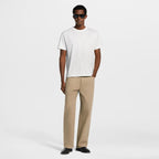 Flock Print Monogram Gradient White T-shirt