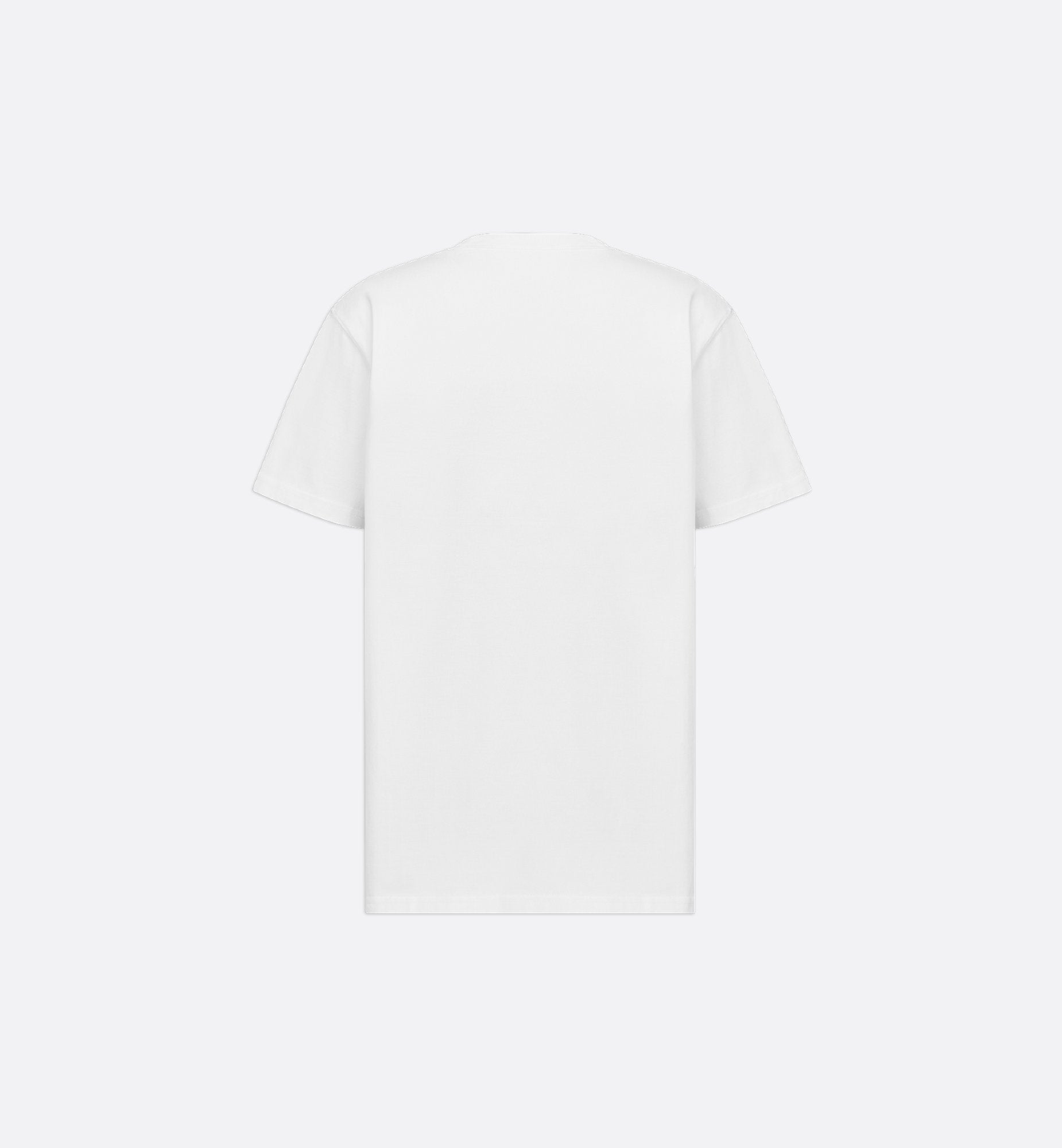 Couture Relaxed Fit White T-shirt with Embroidery