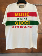 Music Is Mine Print Oversized T-shirt