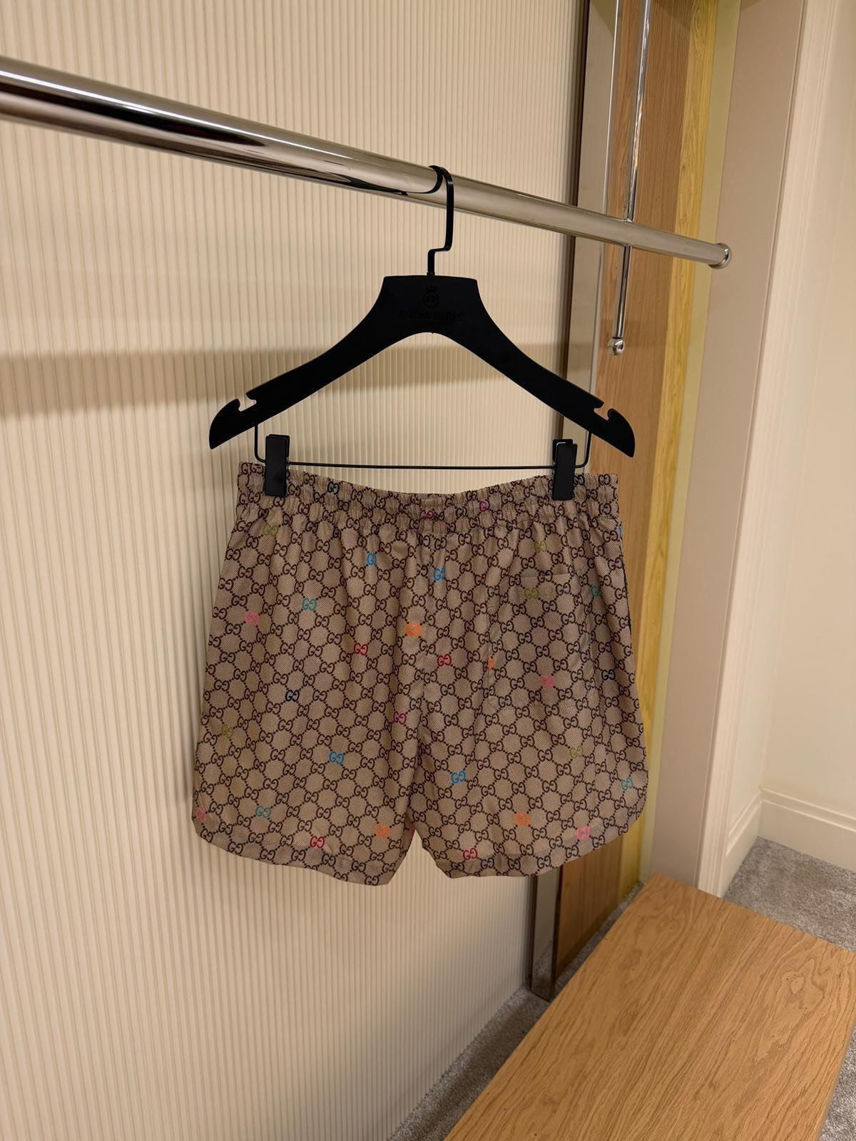 GG Supreme Beige Swim Shorts