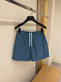 Blue Monogram Elastic Waist Swim Shorts