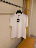 Flock Print Monogram Gradient White T-shirt