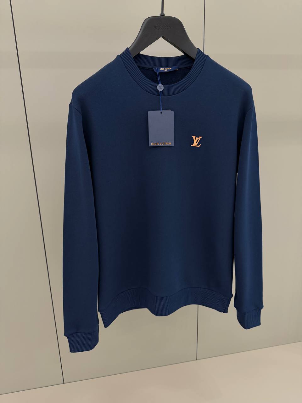 LV Patch Navy Blue Sweatshirt