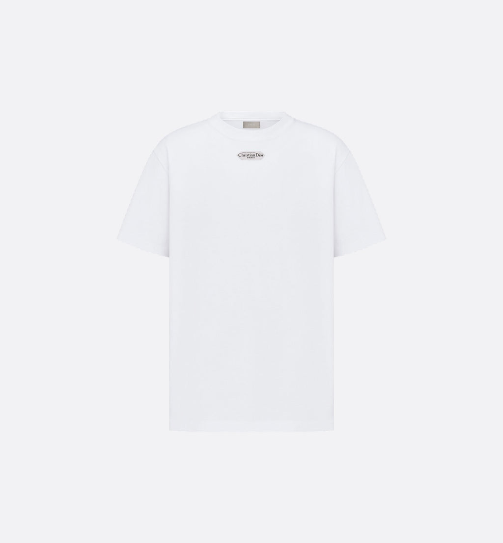 Relaxed Fit White T-shirt with Tag