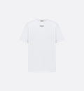 Χαλαρό λευκό T-shirt με ετικέτα