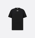 Μαύρο T-shirt χαλαρής εφαρμογής με ετικέτα