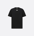 Μαύρο T-shirt χαλαρής εφαρμογής με ετικέτα