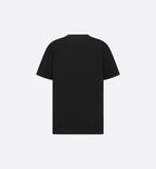 Μαύρο T-shirt χαλαρής εφαρμογής με ετικέτα