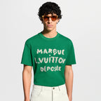 Embroidered Signature Green T-shirt