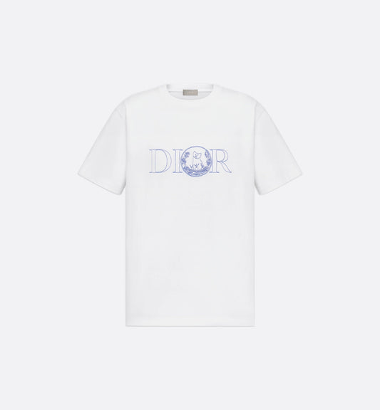 Hylton Nel Embroidered White T-shirt