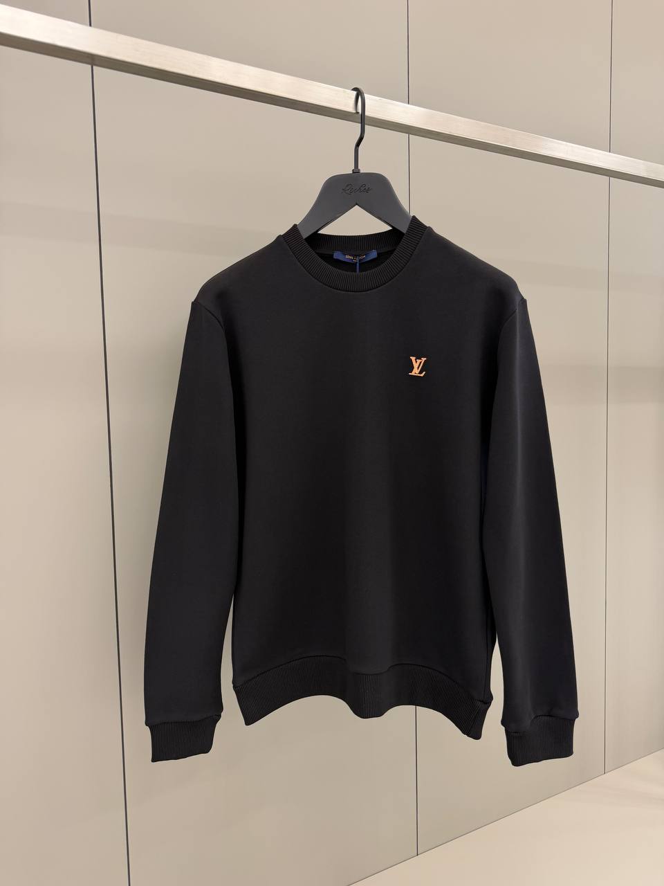 LV Patch Black Sweatshirt