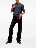 Dark Grey Cotton Jersey T-shirt