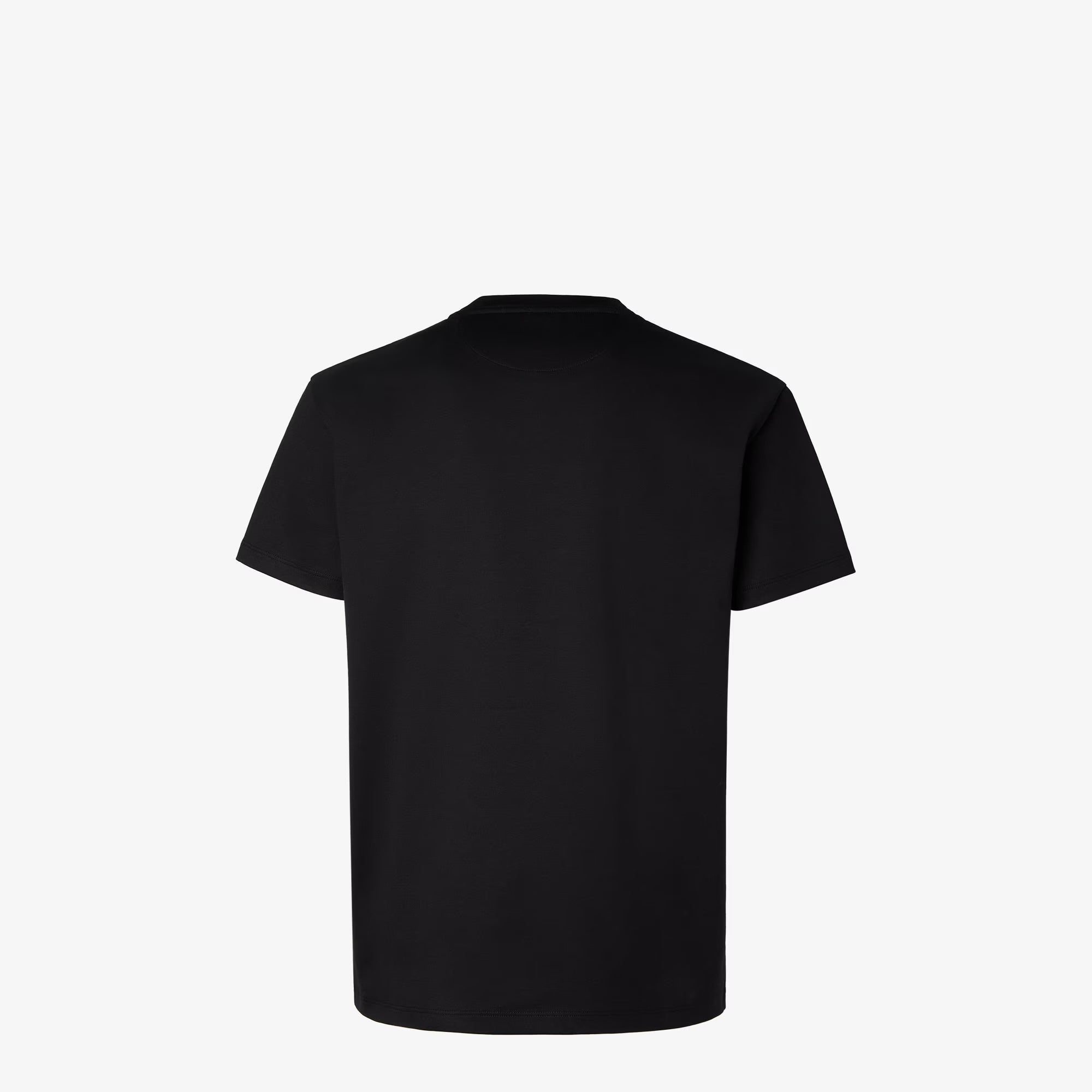 Black T-shirt with Logo Embroidery