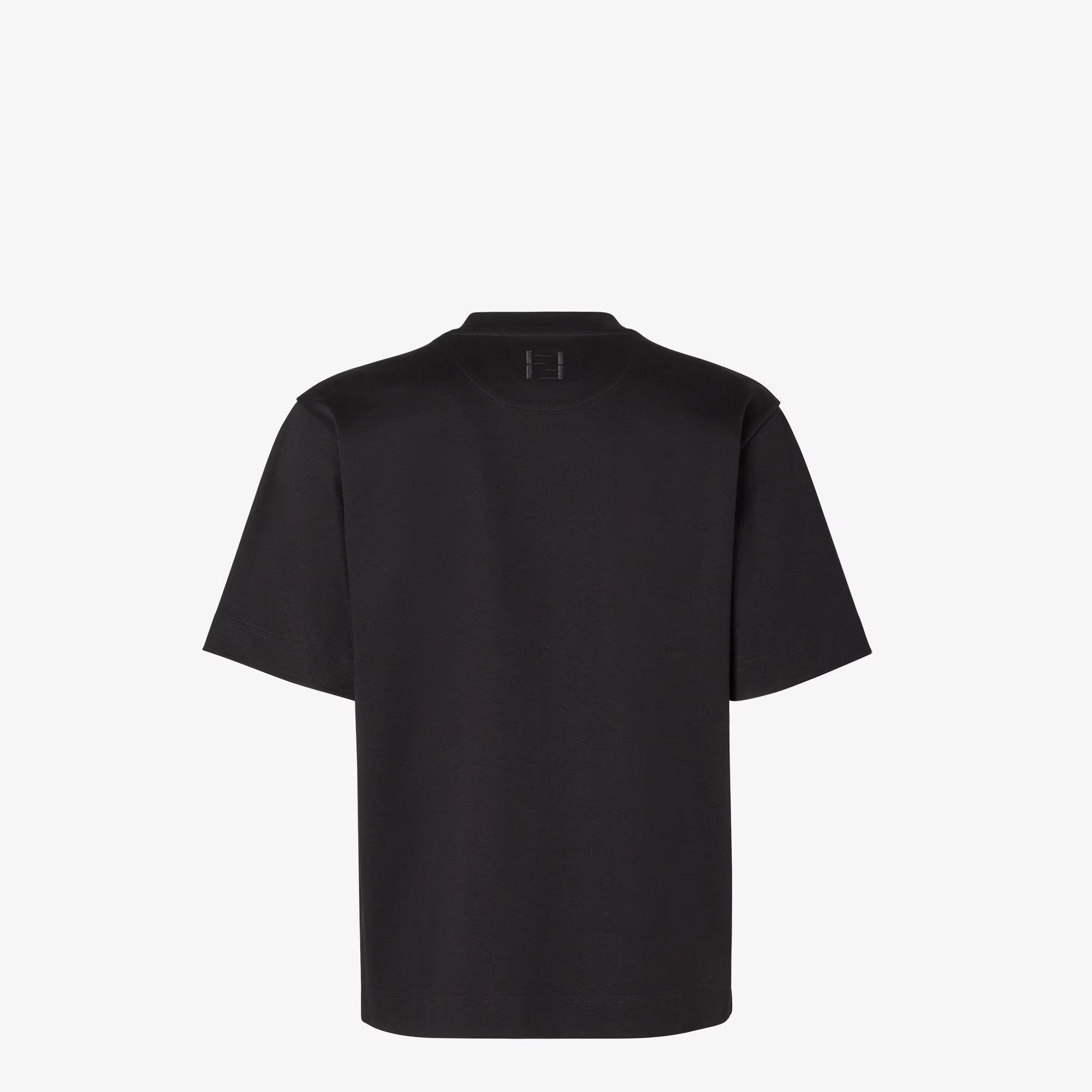 Black T-shirt with Small Patch Pocket