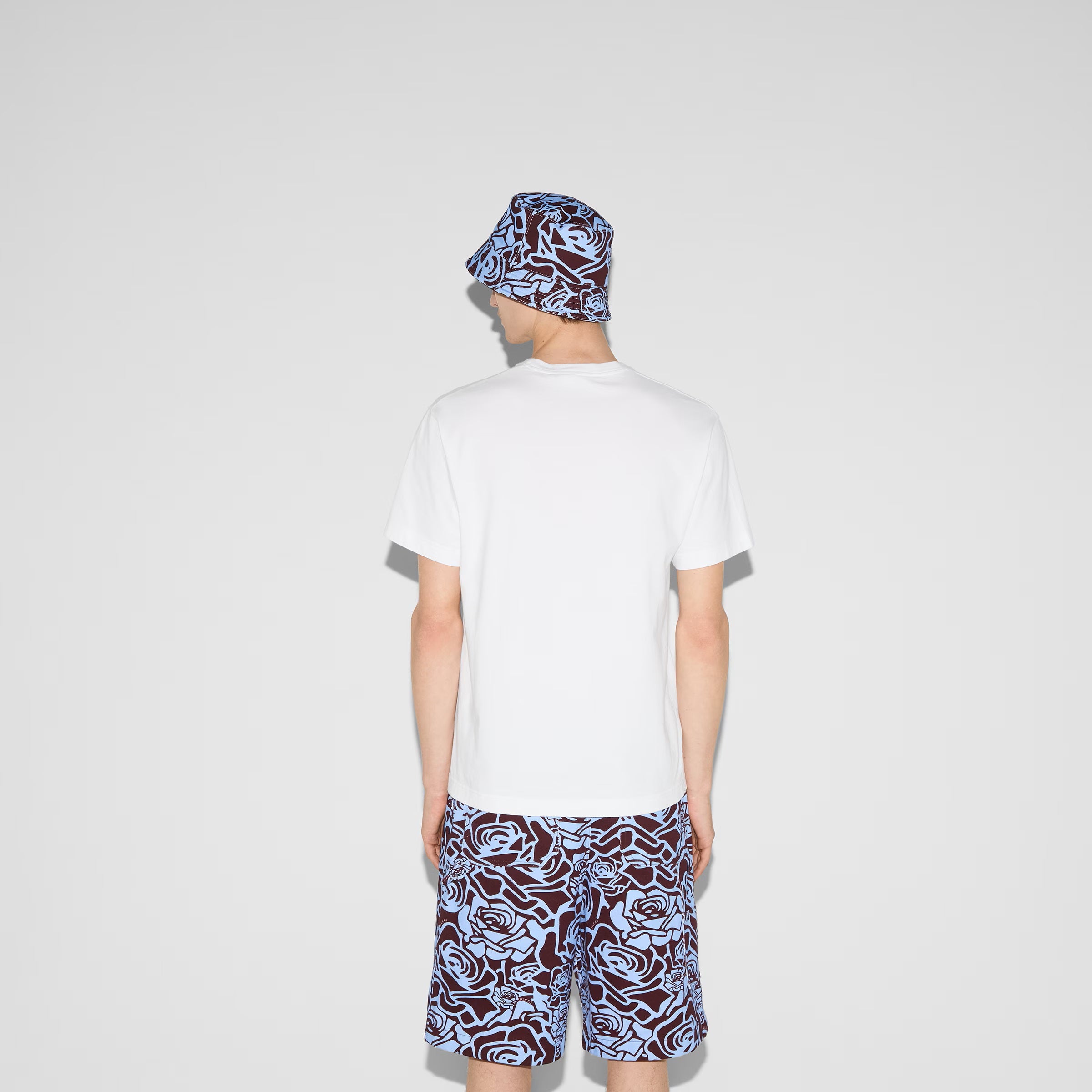 Printed Cotton Jersey White T-shirt