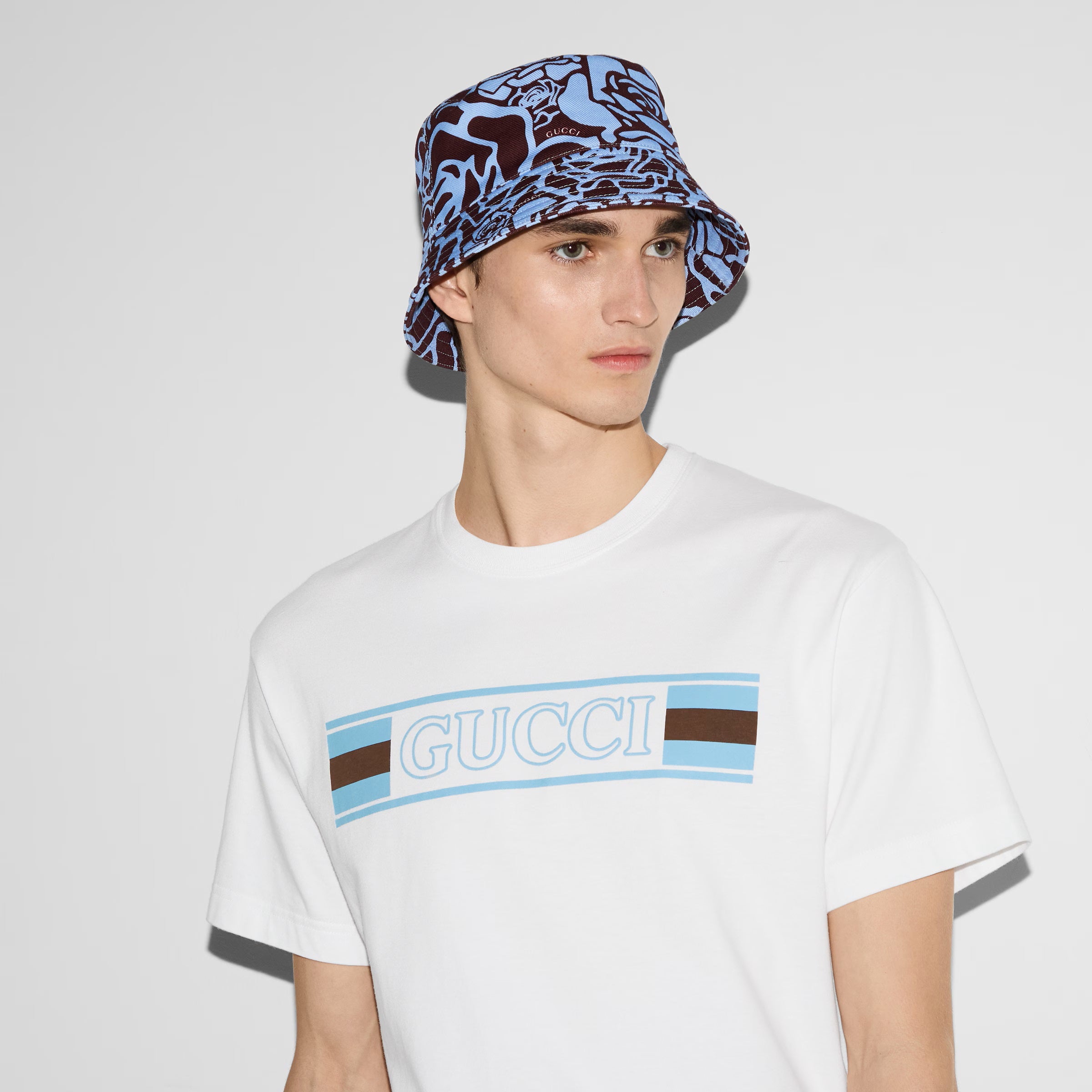 Printed Cotton Jersey White T-shirt