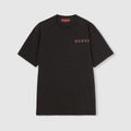 Printed Cotton Jersey Black T-shirt
