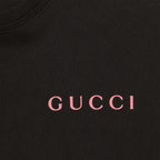 Printed Cotton Jersey Black T-shirt