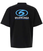 Μαύρο T-shirt με ραγισμένο vintage λογότυπο Surfer