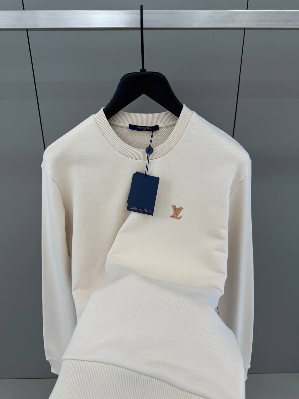 LV Patch Cream White Sweatshirt