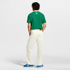 Embroidered Signature Green T-shirt