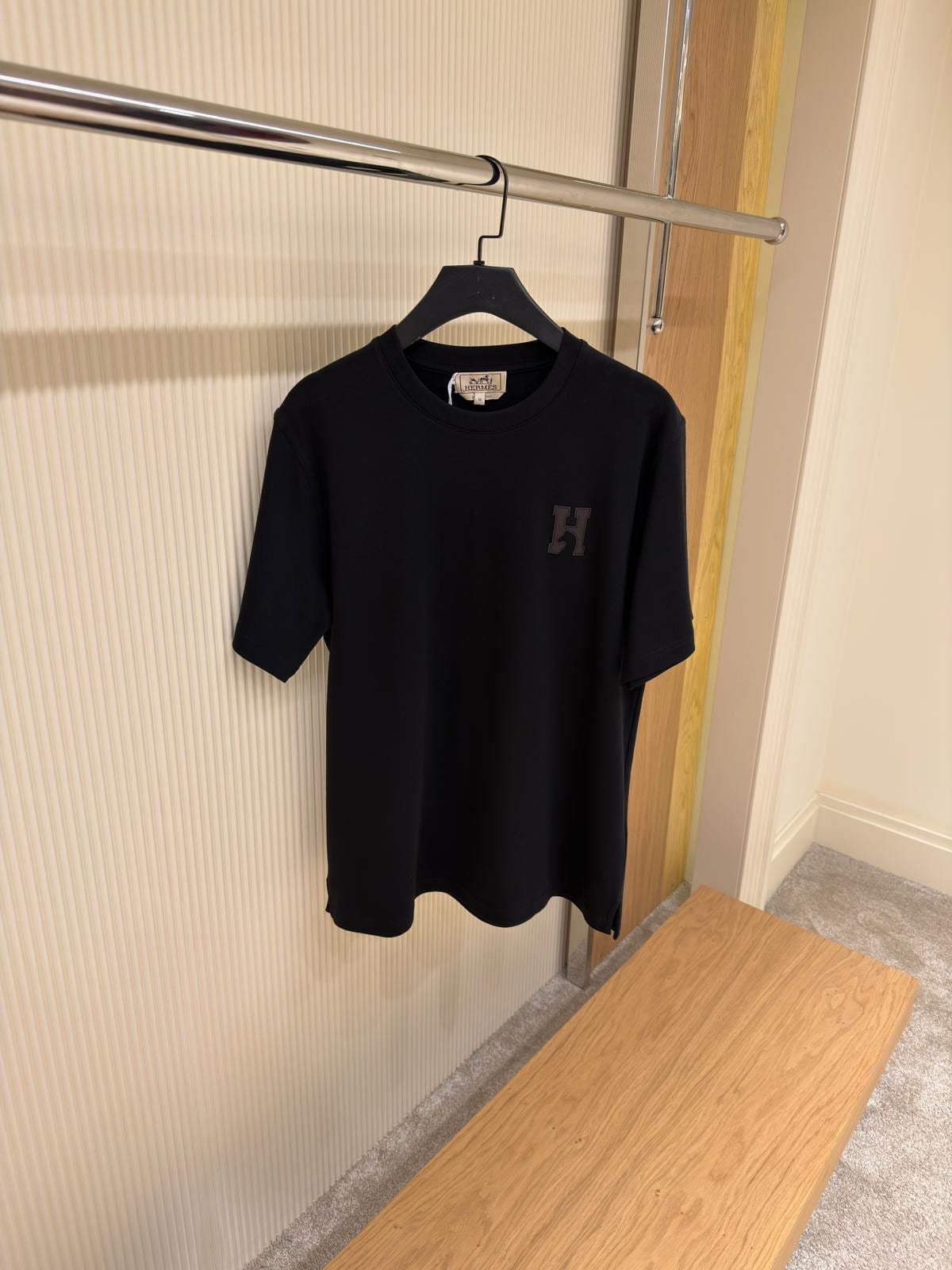 Μαύρο Βαμβακερό T-shirt με Patch