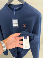 LV Patch Navy Blue Sweatshirt