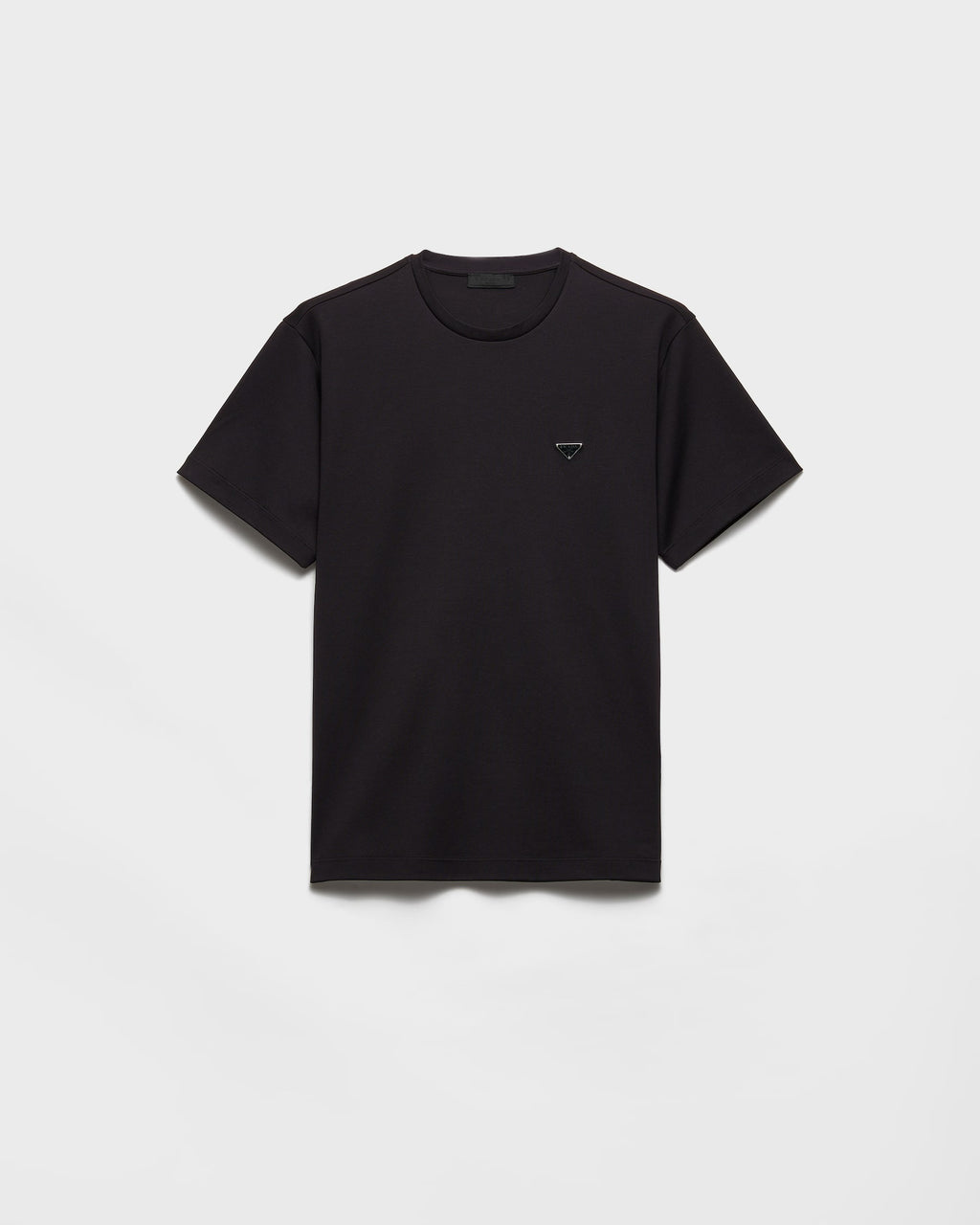 Black T-shirt with Metal Triangle Logo