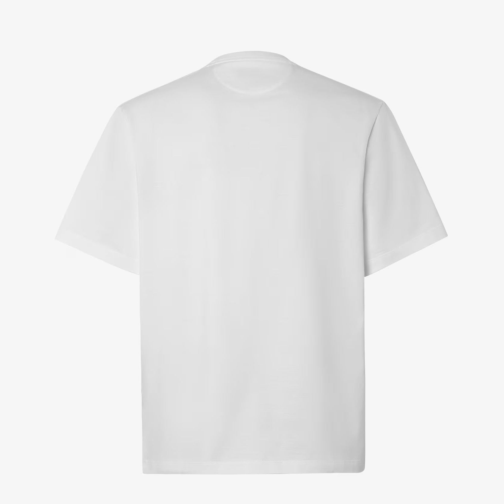 White Jersey Zip-Pocket T-shirt