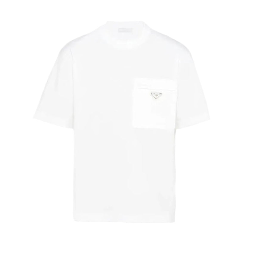 White Logo Plaqué Pocket T-shirt