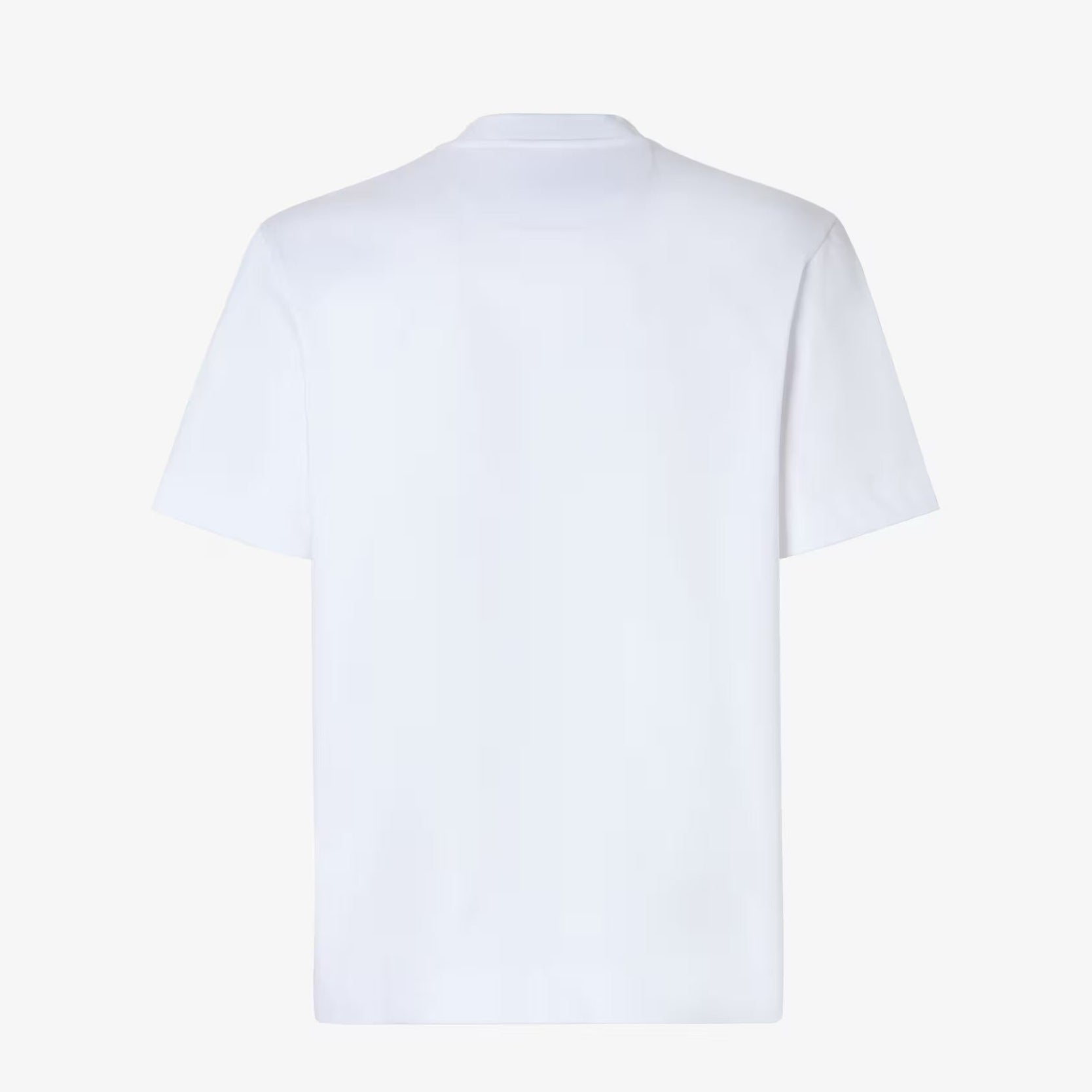 White T-shirt with FF Embroidered Logo