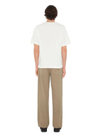 B Shield Motif White Oversize T-shirt