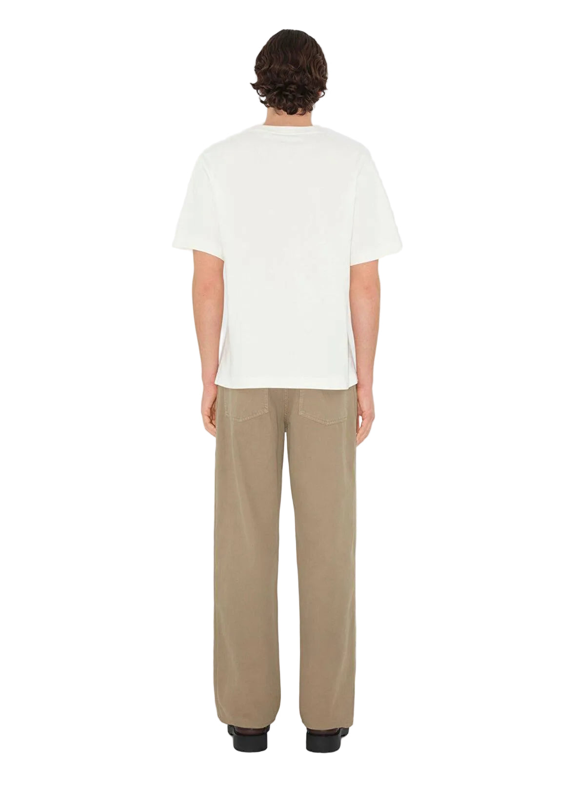 B Shield Motif White Oversize T-shirt