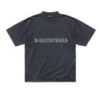 Μαύρο T-shirt Stencil Type, Μεσαία Εφαρμογή