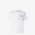 White T-shirt with Small Patch Pocket