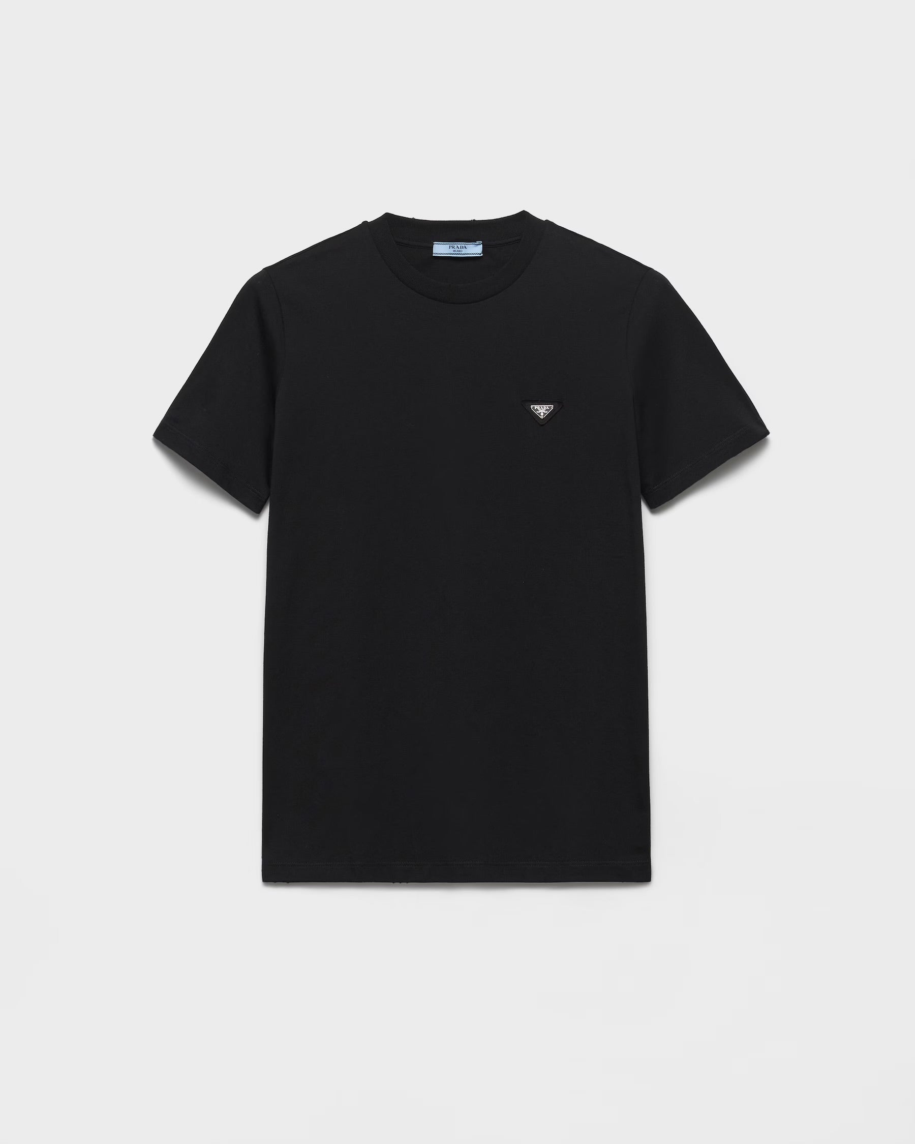 Black T-shirt with Metal Triangle Logo
